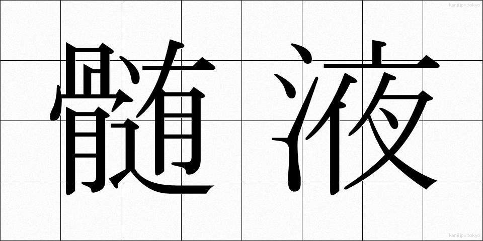 髄液 (ずいえき)