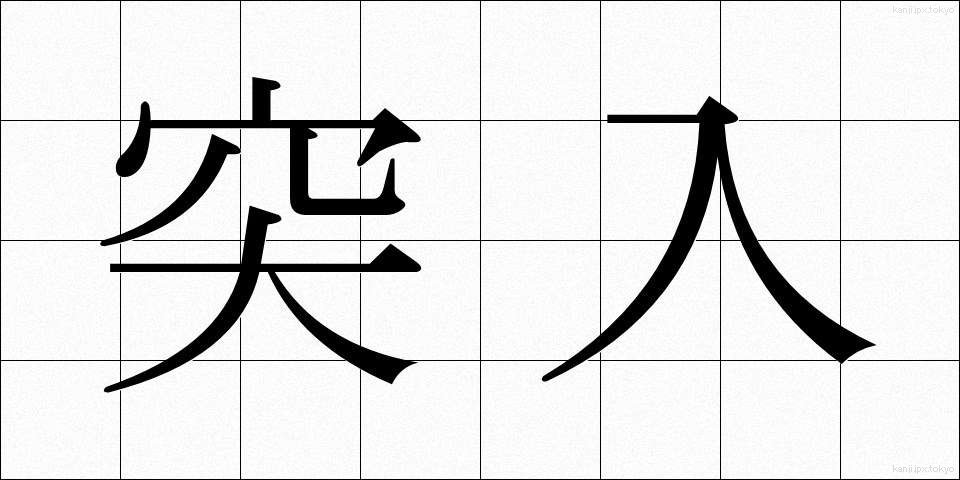 突入 (とつにゅう)
