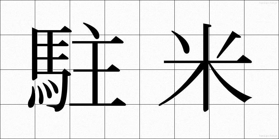 駐米 (ちゅうべい)