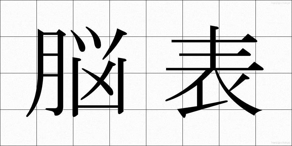 脳表 (のうひょう)