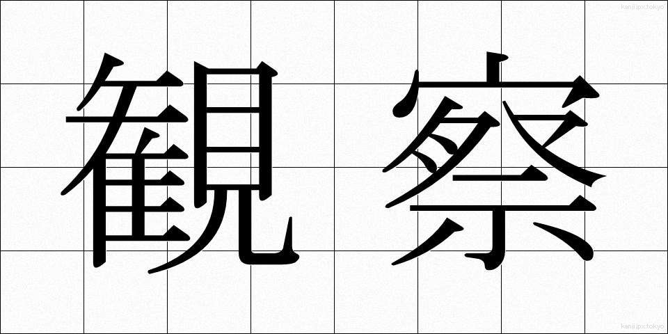 観察 (かんさつ)