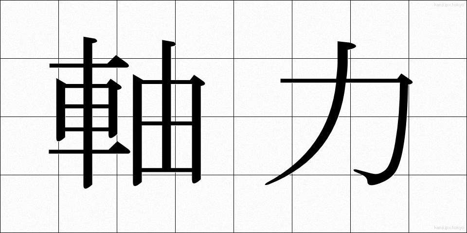 軸力 (じくりょく)