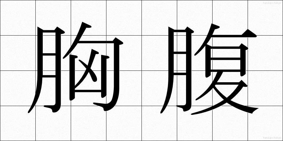 胸腹 (きょうふく)