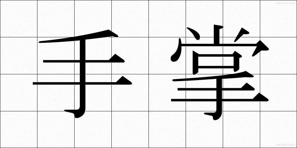 手掌 (てしょう)
