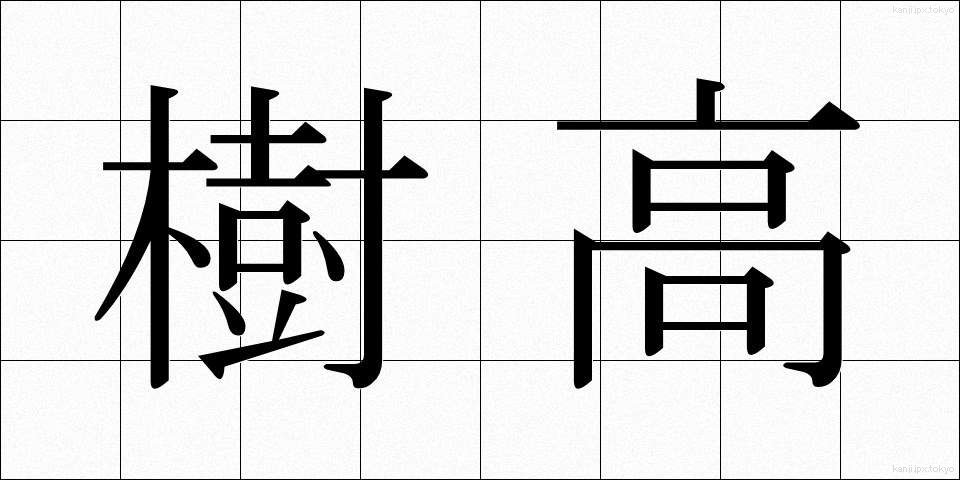 樹高 (じゅこう)