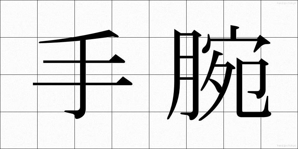 手腕 (しゅわん)