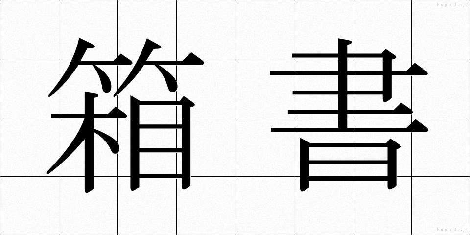 箱書 (はこがき)