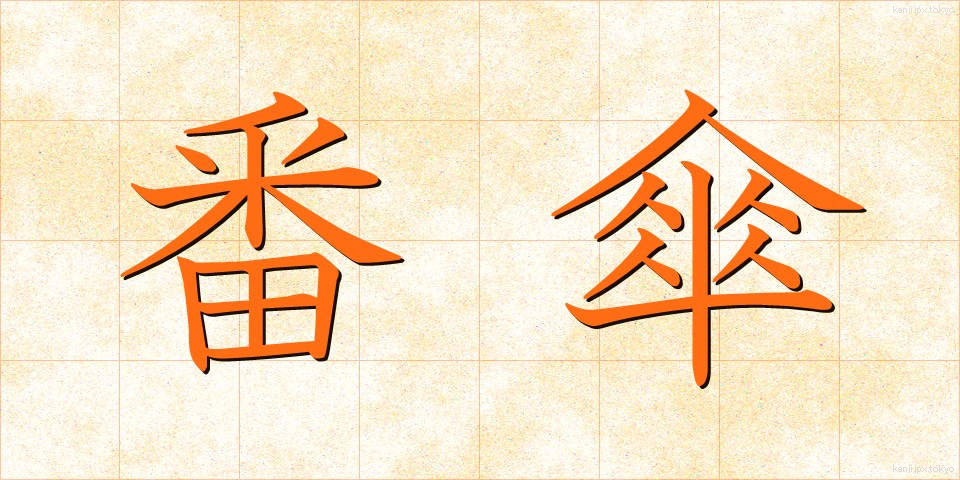 番傘 (ばんがさ)