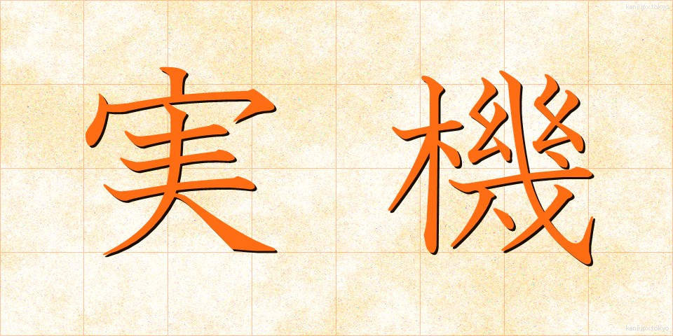 実機 (じっき)