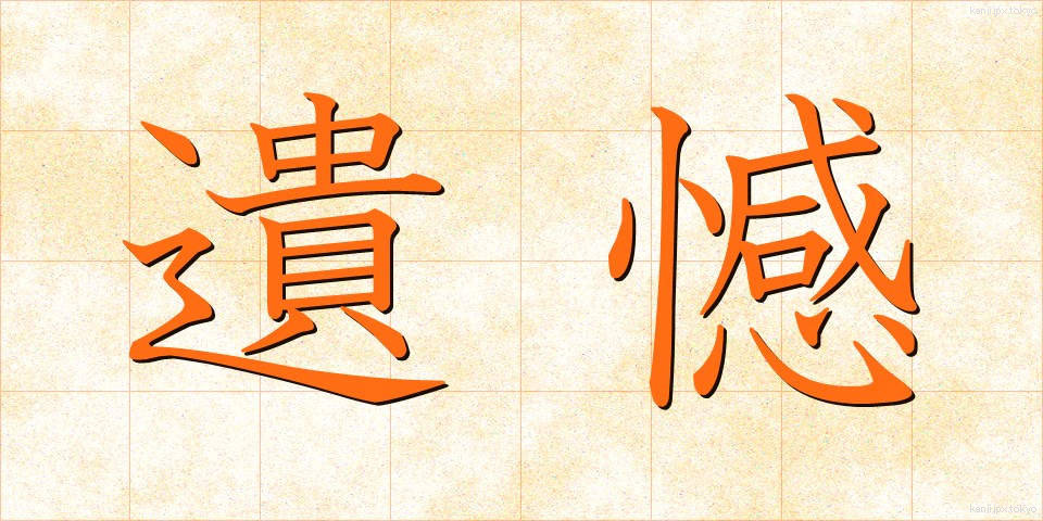 遺憾 (いかん)