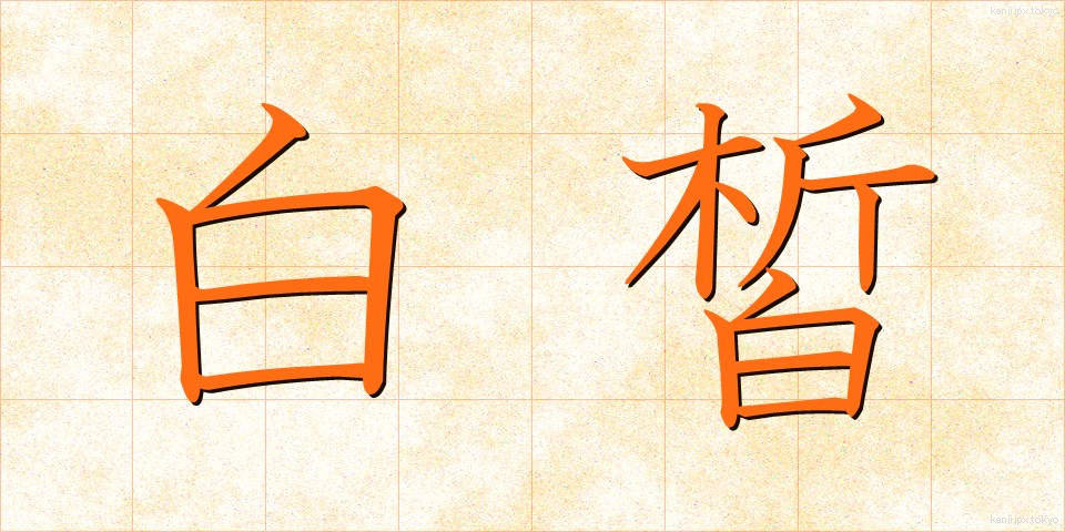 白皙 (はくせき)