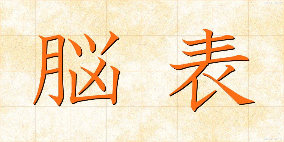 脳表 (のうひょう)