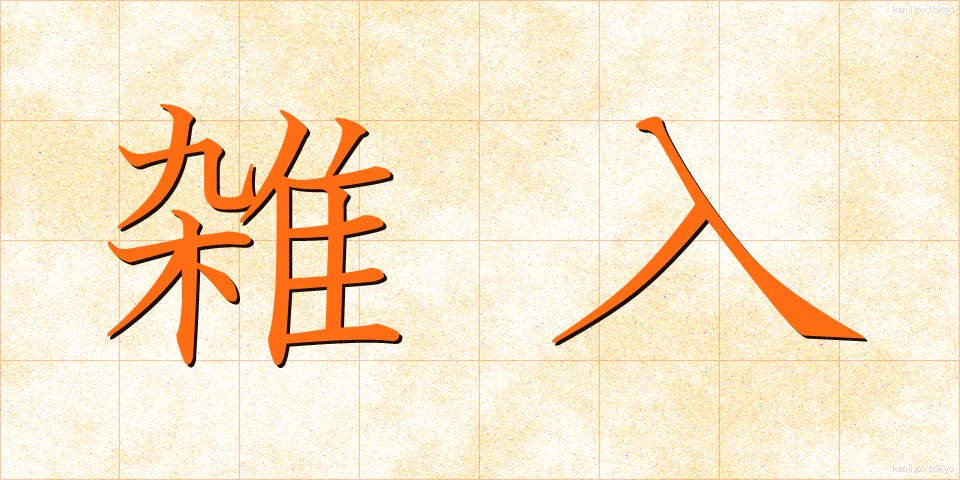 雑入 (ざつにゅう)