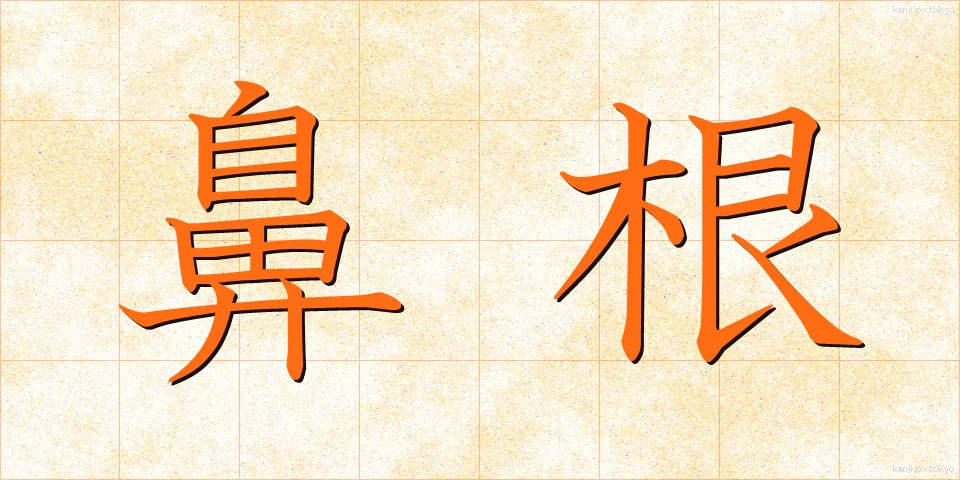 鼻根 (びこん)