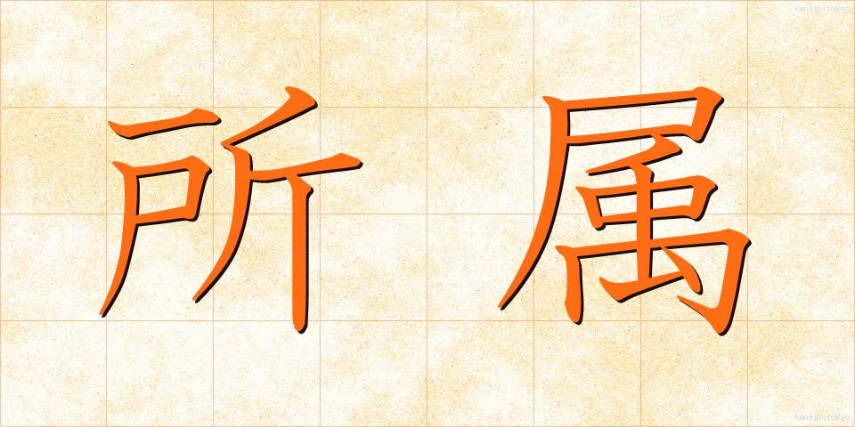 所属 (しょぞく)