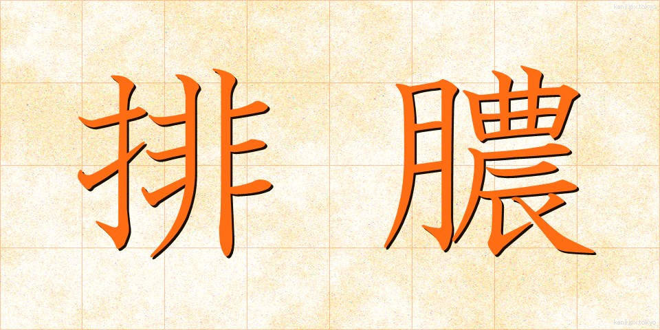 排膿 (はいのう)