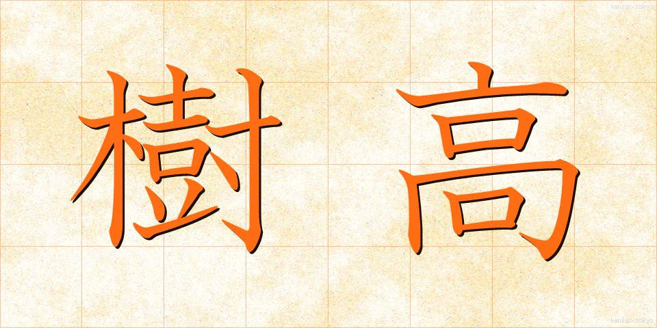 樹高 (じゅこう)