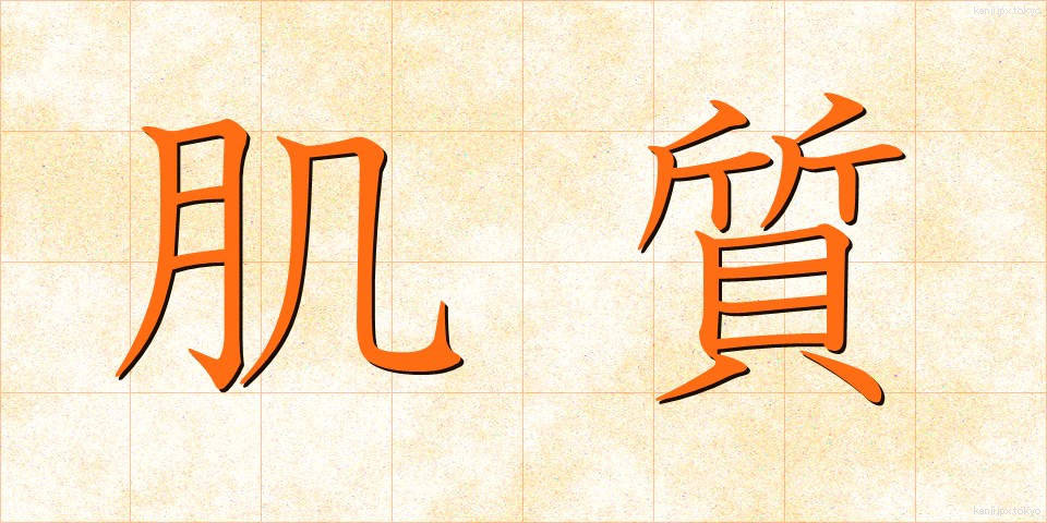 肌質 (はだしつ)