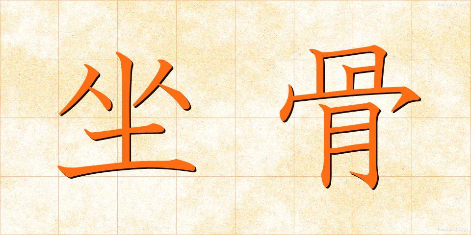 坐骨 (ざこつ)