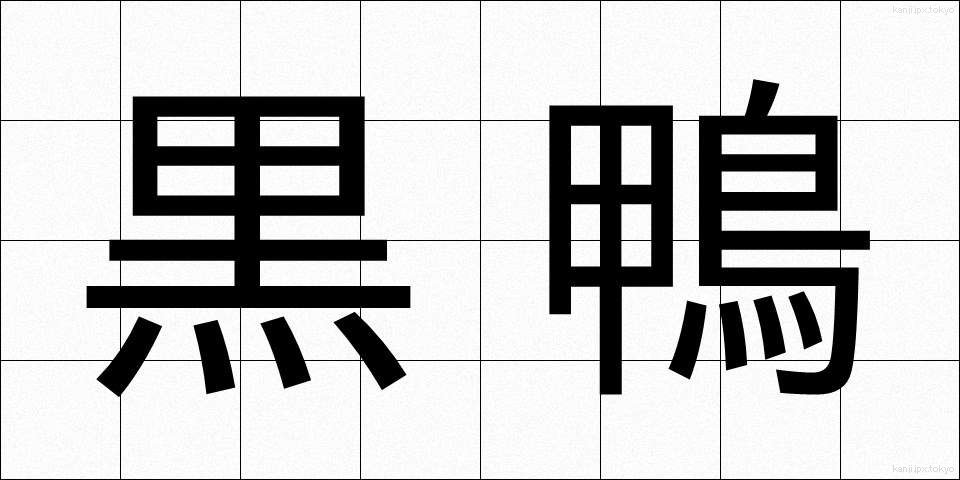 黒鴨 (くろがも)