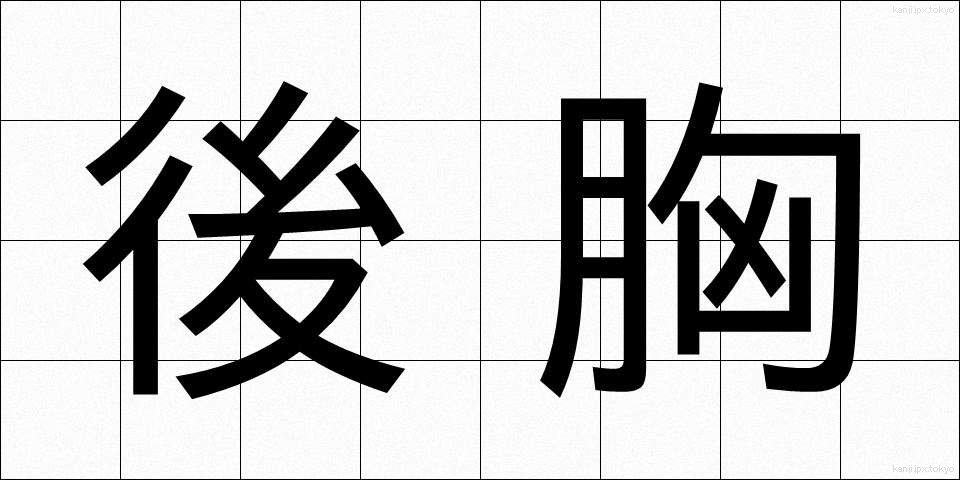 後胸 (こうきょう)