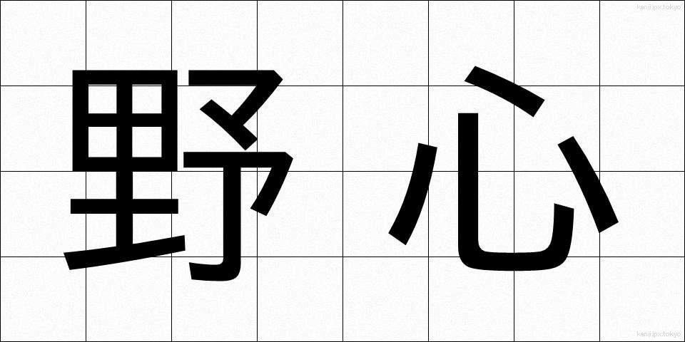野心 (やしん)