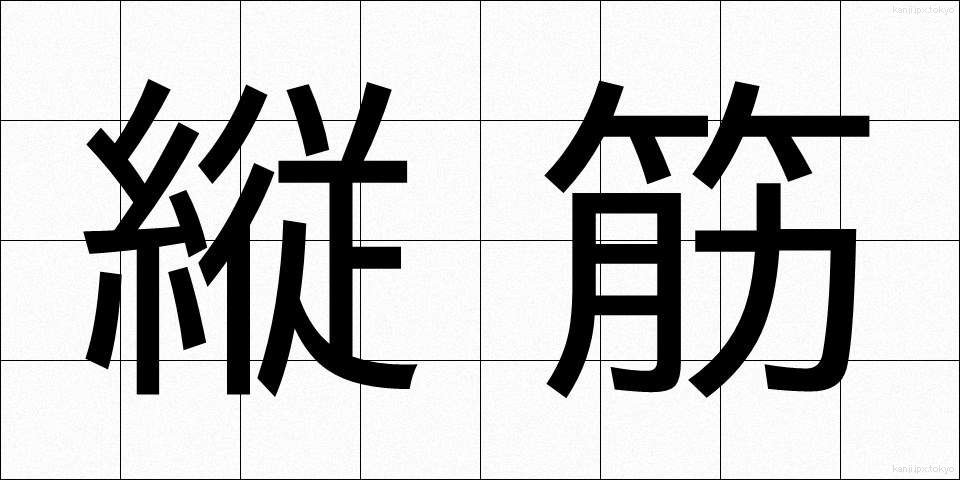 縦筋 (たてすじ)