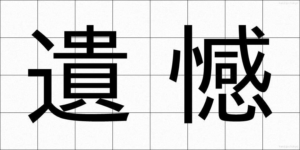 遺憾 (いかん)