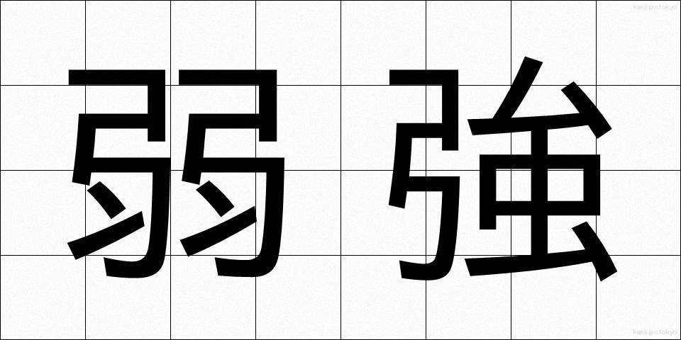 弱強 (じゃっきょう)