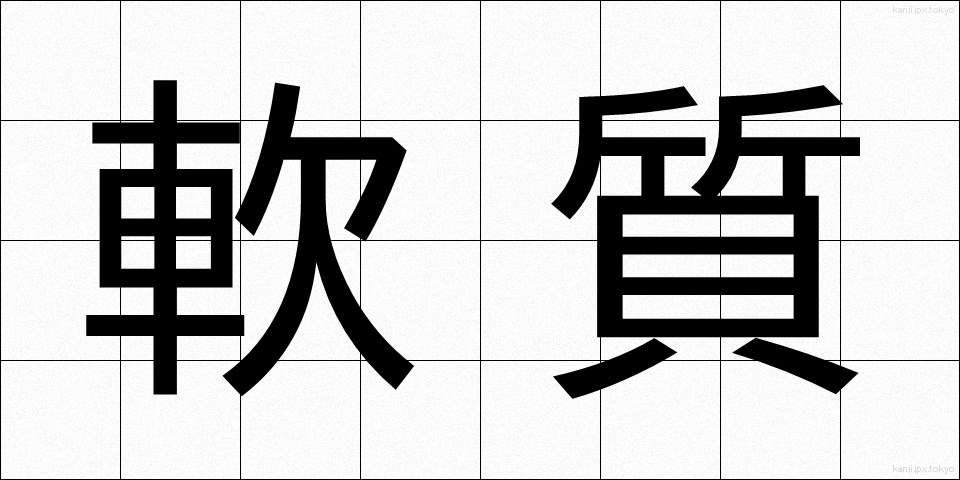 軟質 (なんしつ)