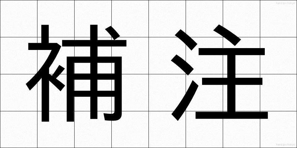 補注 (ほちゅう)