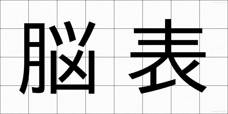 脳表 (のうひょう)