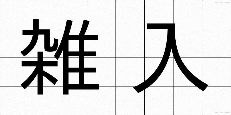 雑入 (ざつにゅう)