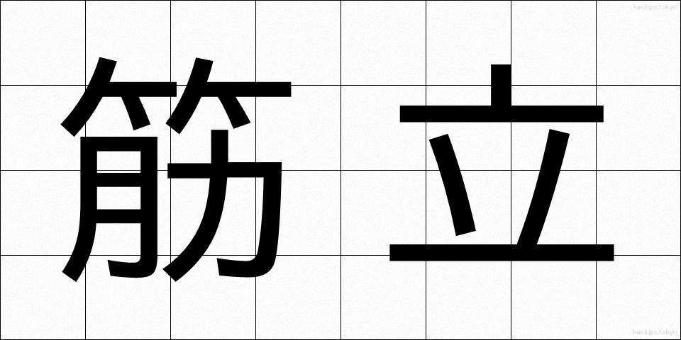 筋立 (すじたて)