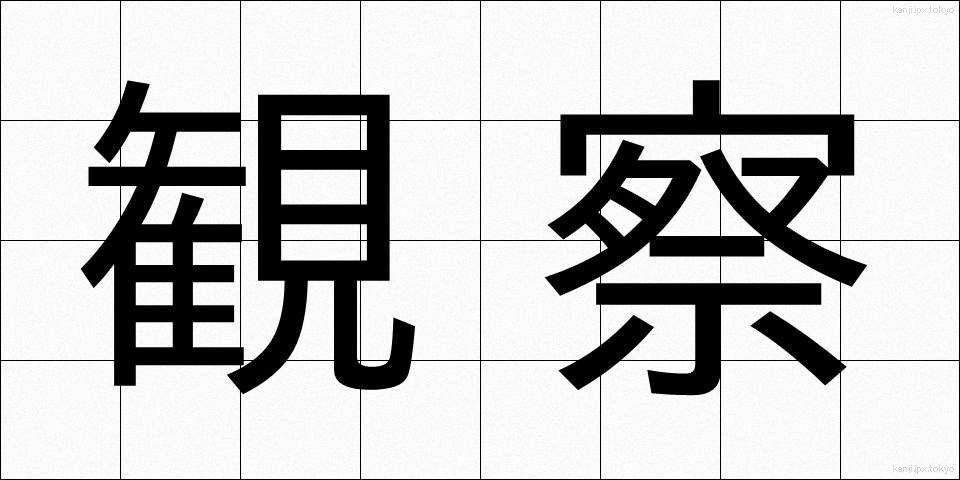 観察 (かんさつ)