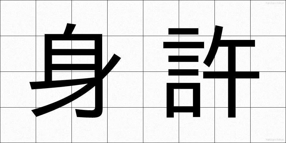 身許 (みもと)
