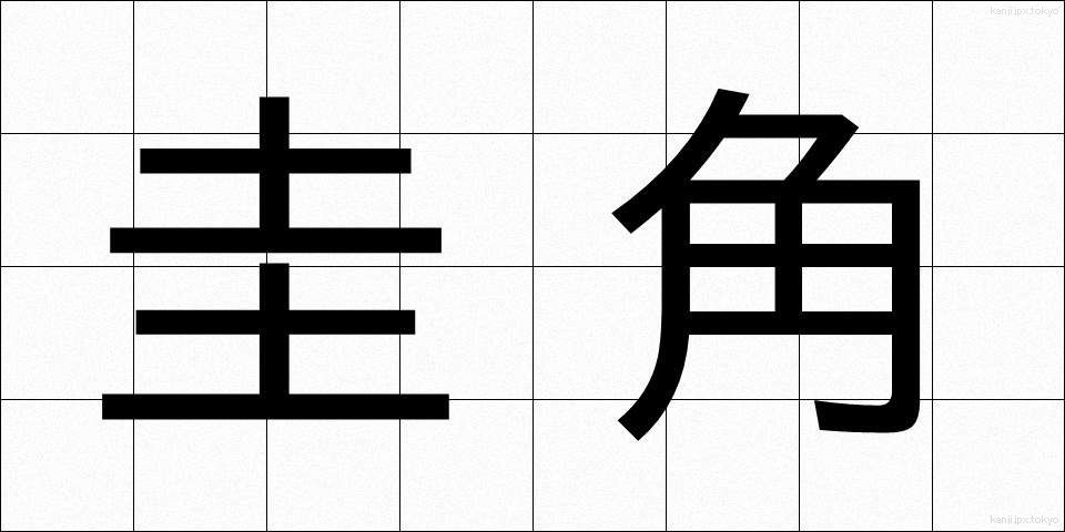 圭角 (けいかく)