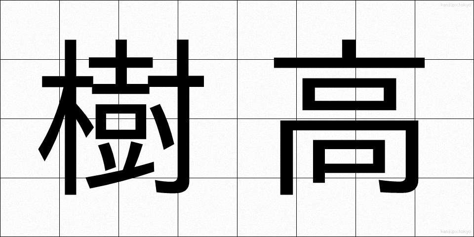 樹高 (じゅこう)