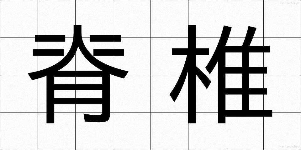 脊椎 (せきつい)