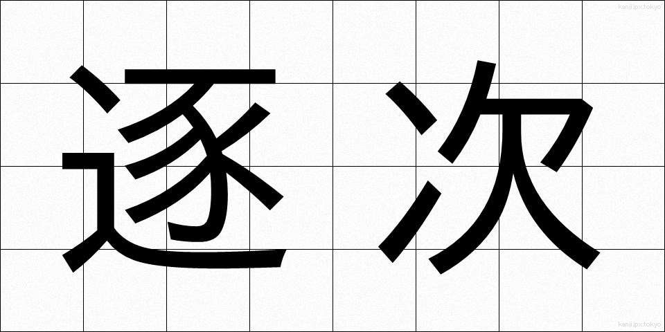 逐次 (ちくじ)