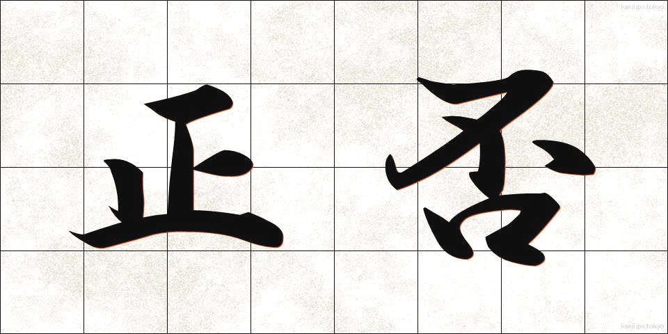 正否 (せいひ)
