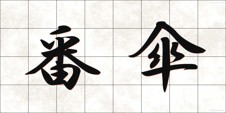 番傘 (ばんがさ)