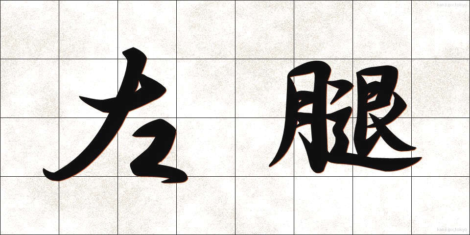 左腿 (さもも)