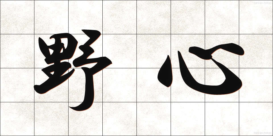 野心 (やしん)