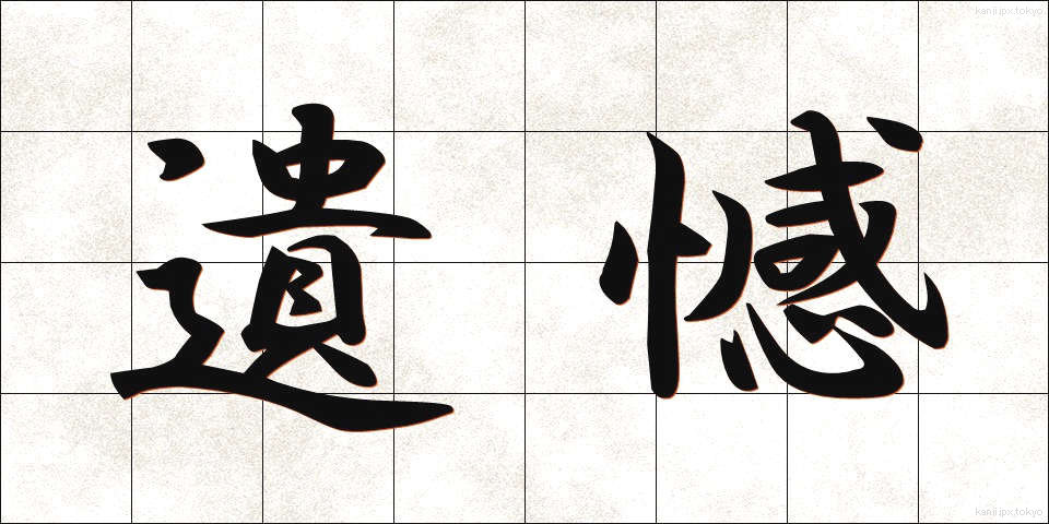 遺憾 (いかん)