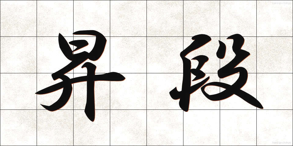 昇段 (しょうだん)