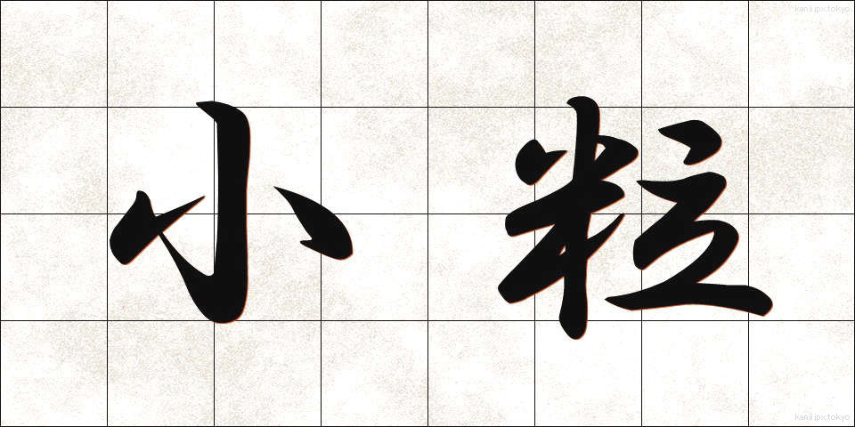小粒 (こつぶ)