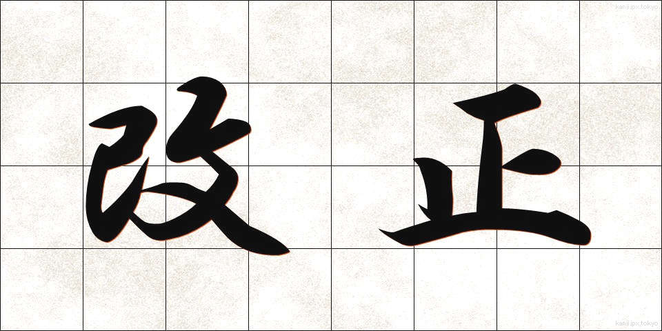 改正 (かいせい)
