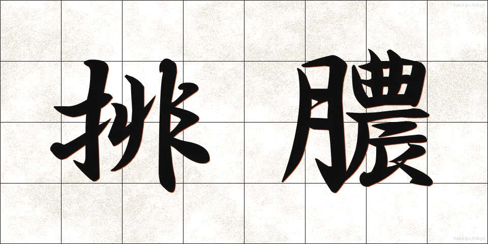 排膿 (はいのう)