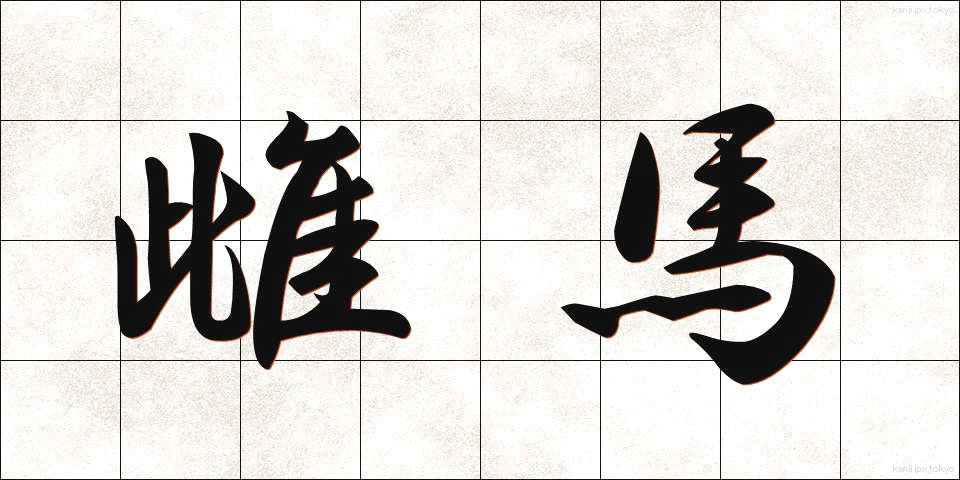 雌馬 (めうま)